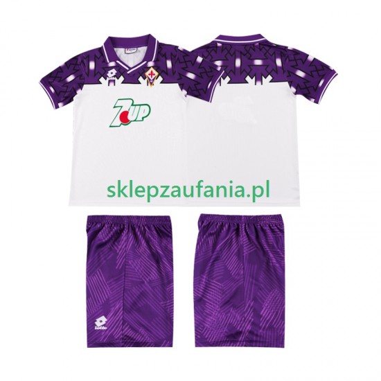 3-13 år Barn Fiorentina drakt 1992 1993 Retro Borte Korte Ermer