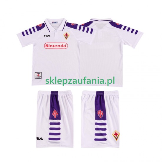 3-13 år Barn Fiorentina drakt 1998 Retro Borte 1999 Korte Ermer