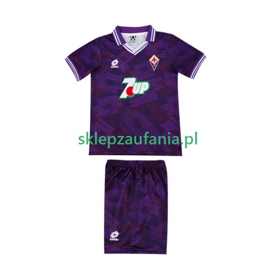 3-13 år Barn Fiorentina drakt 1992 1993 Retro Hjemme Korte Ermer