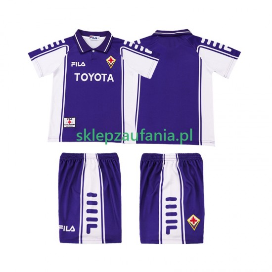 3-13 år Barn Fiorentina drakt 2000 Retro Hjemme 1999 Korte Ermer