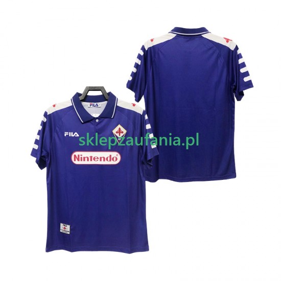 Herre Fiorentina drakt 1998 Retro Hjemme 1999 Korte Ermer