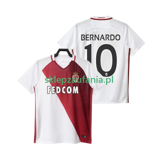 Herre AS Monaco drakt BERNARDO 10 2016 2017 Hjemme Korte Ermer