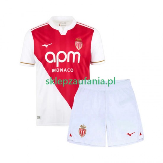 3-13 år Barn AS Monaco drakt Hjemme 2025-2026 Korte Ermer