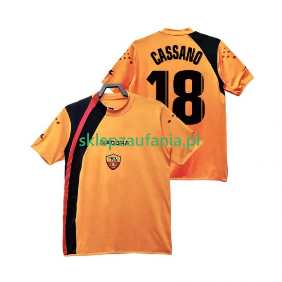 Herre AS Roma drakt CASSANO 18 2005 Retro Hjemme 2006 Korte Ermer