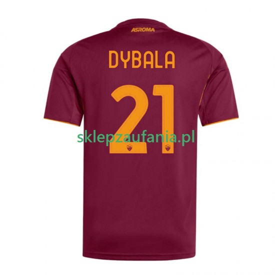 Herre AS Roma drakt Dybala 21 Hjemme 2025-2026 Korte Ermer