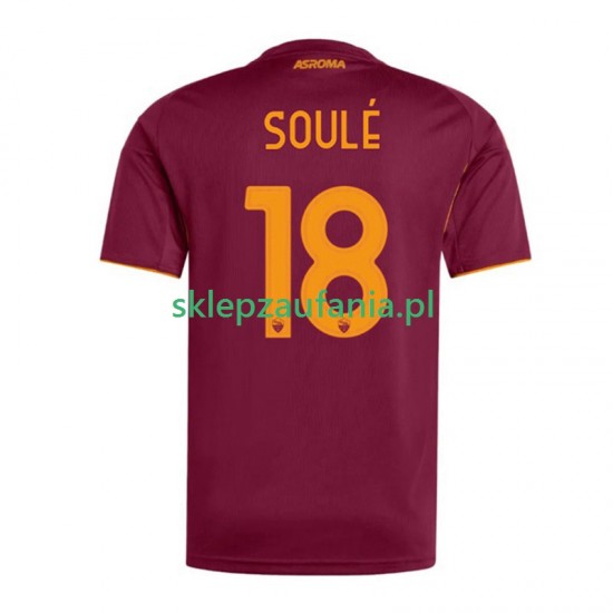 Herre AS Roma drakt Soule 18 Hjemme 2025-2026 Korte Ermer