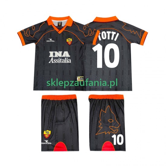 3-13 år Barn AS Roma drakt TOTTI 10 2000 Retro Borte 1999 Korte Ermer