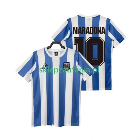 Herre Argentina drakt MARADONA 10 1986 Retro Hjemme Korte Ermer