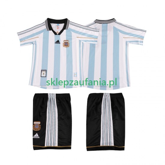 3-13 år Barn Argentina drakt 1998 Retro Hjemme Korte Ermer