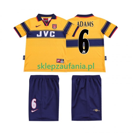 3-13 år Barn Arsenal drakt ADAMS 6 1997 Retro Borte 1999 Korte Ermer