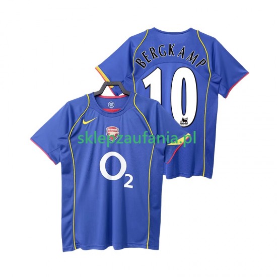 Herre Arsenal drakt BERGKAMP 10 2005 Retro Borte 2004 Korte Ermer