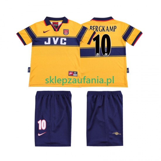 3-13 år Barn Arsenal drakt BERGKAMP 10 1997 Retro Borte 1999 Korte Ermer