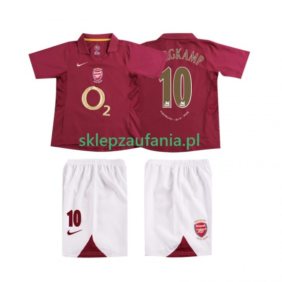 3-13 år Barn Arsenal drakt BERGKAMP 10 2005 Retro Hjemme 2006 Korte Ermer