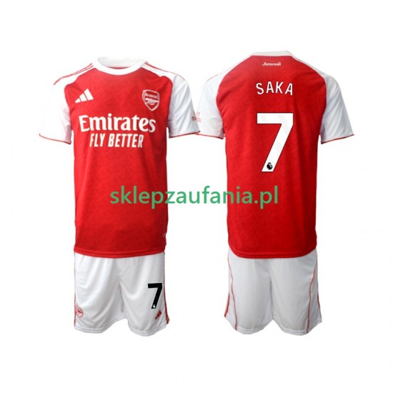 3-13 år Barn Arsenal drakt Bukayo Saka 7 Hjemme 2025-2026 Korte Ermer