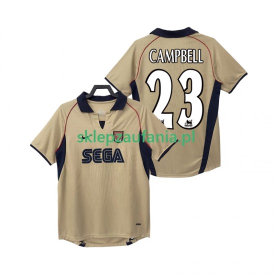 Herre Arsenal drakt CAMPBELL 23 2001 2002 Retro Borte Korte Ermer