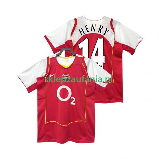 Herre Arsenal drakt Henry 14 2005 Retro Hjemme 2004 Korte Ermer