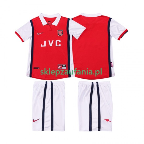 3-13 år Barn Arsenal drakt 1998 Retro Hjemme 1999 Korte Ermer