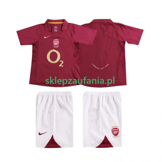 3-13 år Barn Arsenal drakt 2005 Retro Hjemme 2006 Korte Ermer