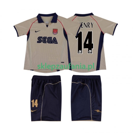 3-13 år Barn Arsenal drakt Thierry Henry 14 2001 2002 Retro Borte Korte Ermer