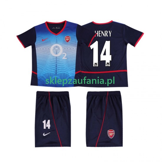 3-13 år Barn Arsenal drakt Thierry Henry 14 2002 Retro Borte 2004 Korte Ermer