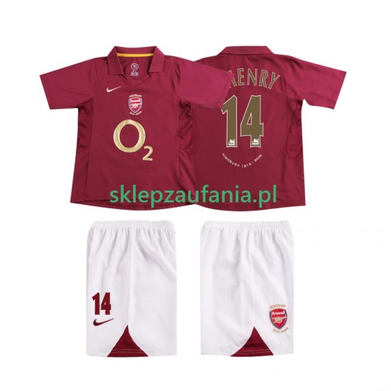 3-13 år Barn Arsenal drakt Thierry Henry 14 2005 Retro Hjemme 2006 Korte Ermer