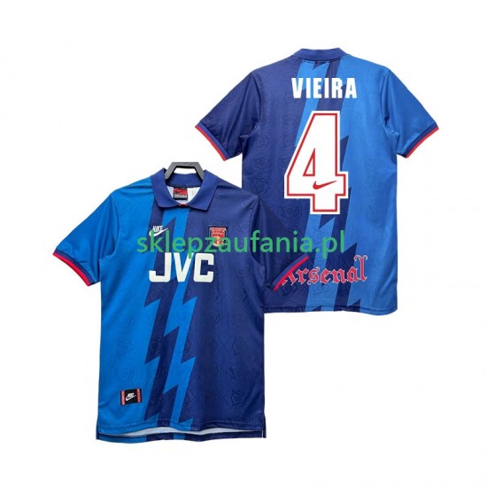 Herre Arsenal drakt VIEIRA 4 1995 1996 Retro Borte Korte Ermer