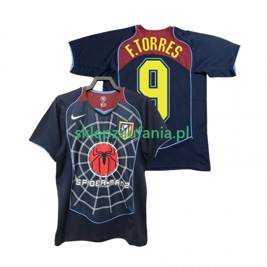 Herre Atlético Madrid drakt F TORRES 9 2005 Retro Borte 2004 Korte Ermer