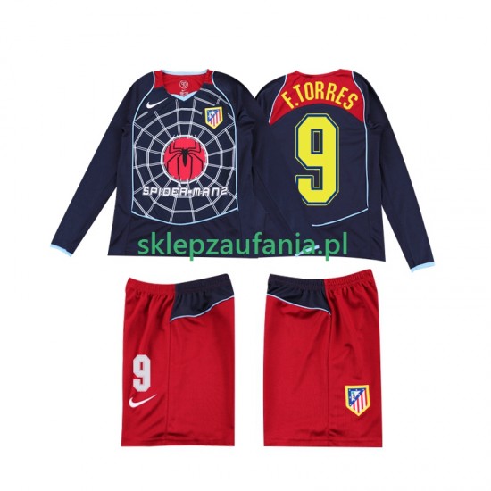 3-13 år Barn Atlético Madrid drakt F TORRES 9 2005 Retro Borte 2004 Langermet