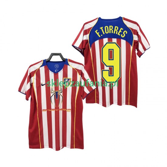 Herre Atlético Madrid drakt F TORRES 9 2005 Retro Hjemme 2004 Korte Ermer