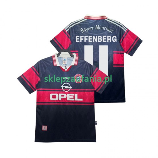 Herre FC Bayern München drakt Effenberg 11 1997 Retro Hjemme 1999 Korte Ermer