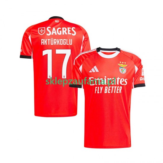 Herre Benfica drakt Kerem Akturkoglu 17 Hjemme 2025-2026 Korte Ermer
