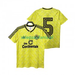 Herre Borussia Dortmund drakt 5 1988 1989 Retro Hjemme Korte Ermer Herre Borussia Dortmund drakt 5 1988 1989 Retro Hjemme Korte Ermer