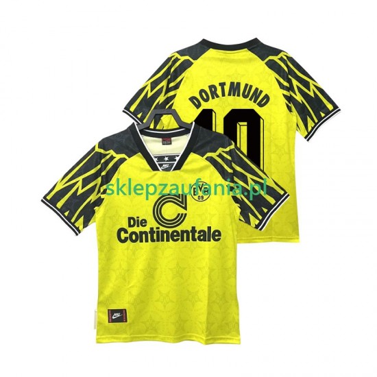 Herre Borussia Dortmund drakt Moller 10 1995 Retro Hjemme 1994 Korte Ermer