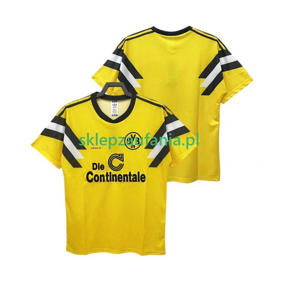 Herre Borussia Dortmund drakt DFB-POKAL 1989 Retro Hjemme Korte Ermer