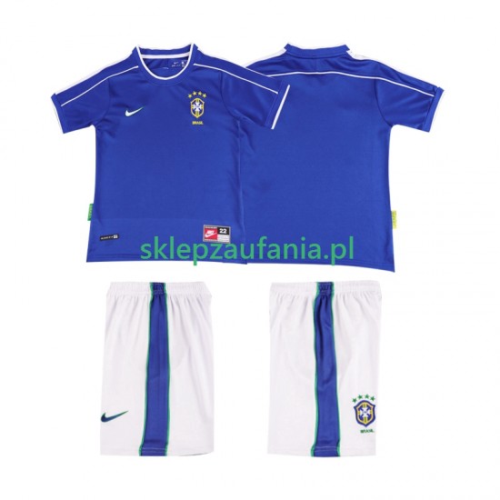 3-13 år Barn Brasil drakt 1998 Retro Borte Korte Ermer
