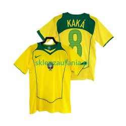 Herre Brasil drakt KAKA 8 Retro Hjemme 2004 Korte Ermer