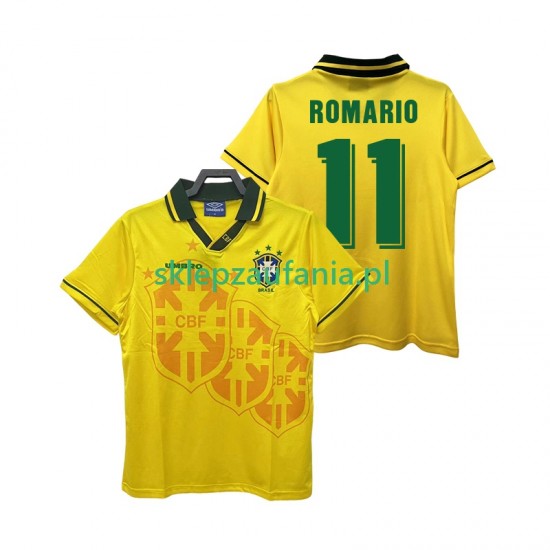 Herre Brasil drakt ROMARIO 11 Retro Hjemme 1994 Korte Ermer