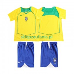 3-13 år Barn Brasil drakt Retro Hjemme 2004 Korte Ermer 3-13 år Barn Brasil drakt Retro Hjemme 2004 Korte Ermer
