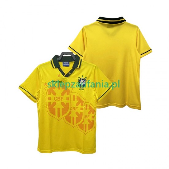 Herre Brasil drakt Retro Hjemme 1994 Korte Ermer