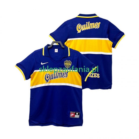 Herre CA Boca Juniors drakt 1997 1998 Retro Hjemme Korte Ermer