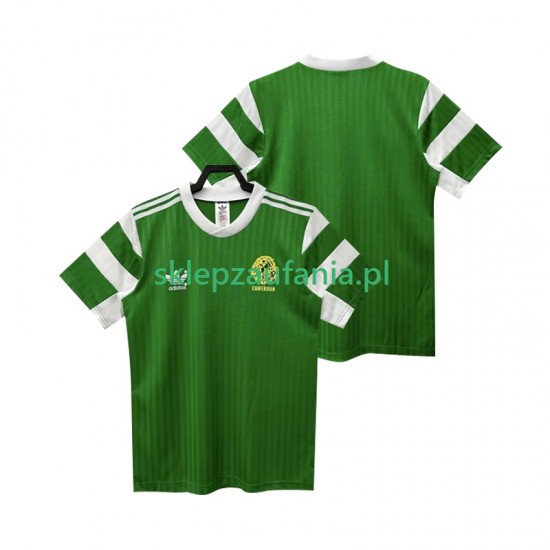 Herre Kamerun drakt Retro Hjemme 1990 Korte Ermer