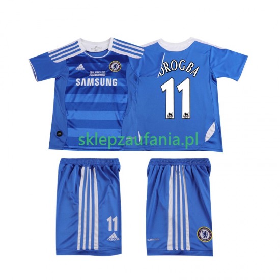3-13 år Barn Chelsea drakt DROGBA 11 2012 Retro Hjemme 2011 Korte Ermer