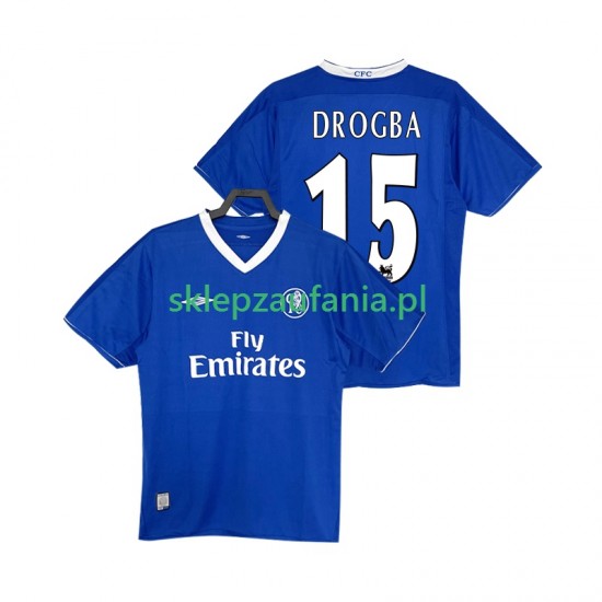 Herre Chelsea drakt DROGBA 15 2003 2005 Retro Hjemme Korte Ermer