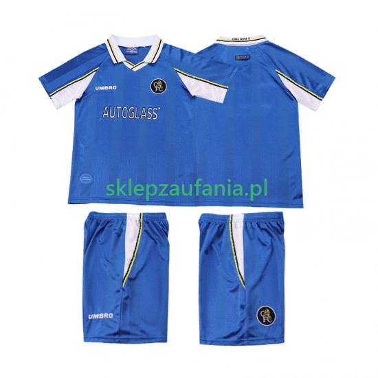3-13 år Barn Chelsea drakt 1997 Retro Hjemme 1999 Korte Ermer