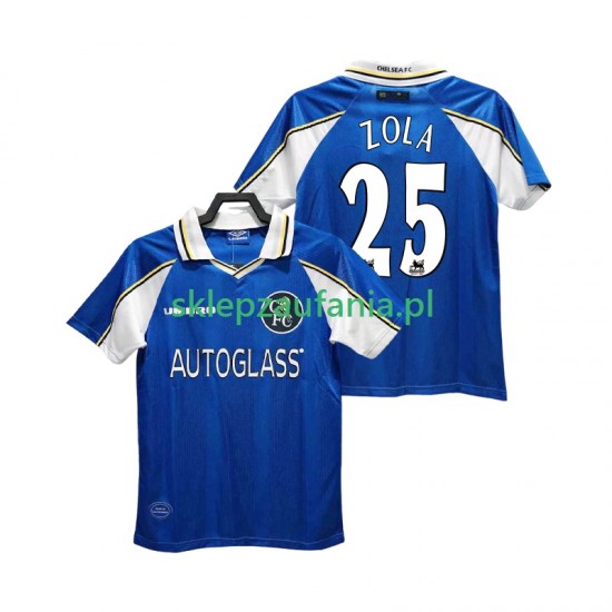 Herre Chelsea drakt ZOLA 25 1997 Retro Hjemme 1999 Korte Ermer