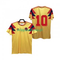 Herre Colombia drakt 10 Retro Hjemme 1990 Korte Ermer