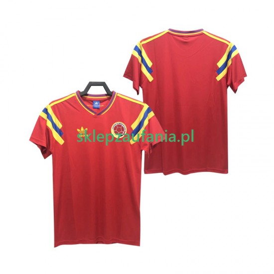 Herre Colombia drakt Retro Borte 1990 Korte Ermer