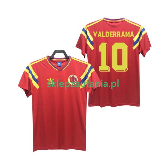 Herre Colombia drakt VALDERRAMA 10 Retro Borte 1990 Korte Ermer
