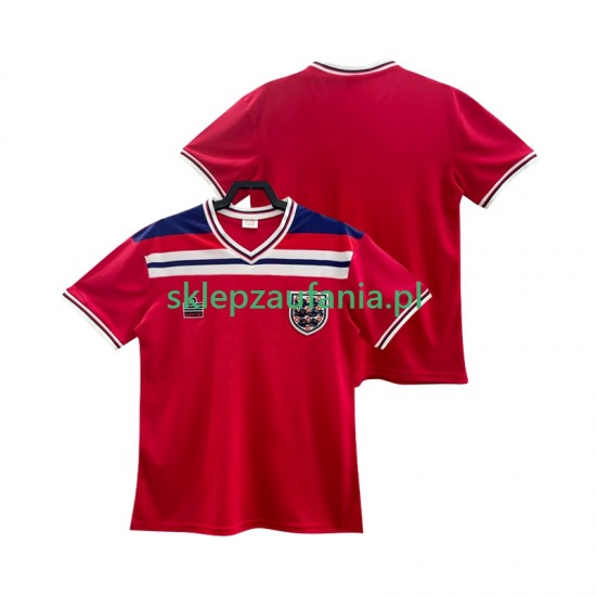 Herre England drakt 1982 Retro Borte Korte Ermer