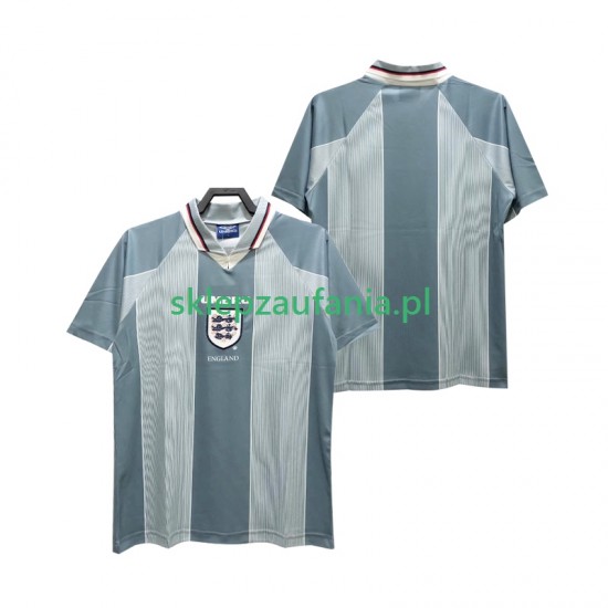 Herre England drakt 1996 Retro Borte Korte Ermer